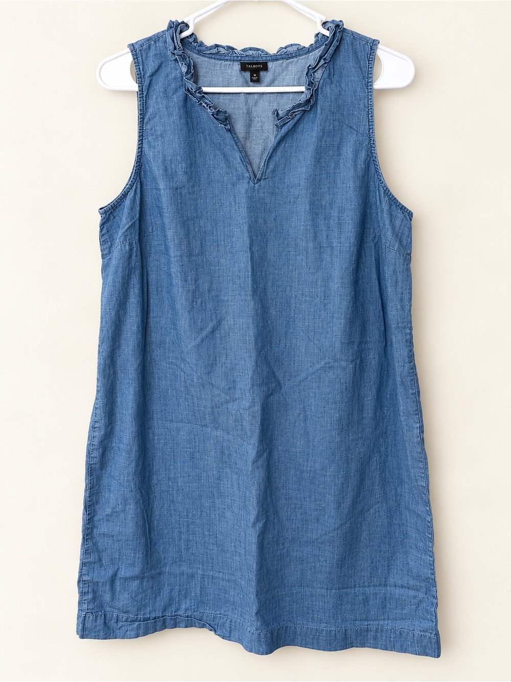 Talbots Denim-Style Blue Sleeveless Swim Coverup